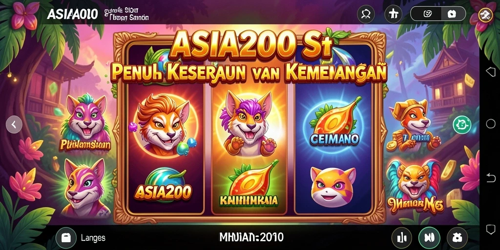 Tampilan menarik dari gameplay ASIA200 yang seru dan mendebarkan.