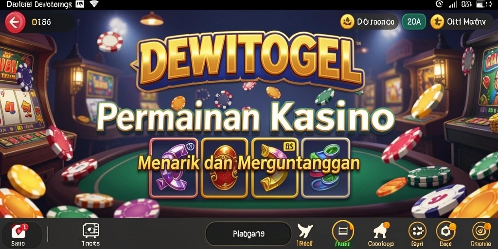 Tampilan gameplay seru DEWITOGEL dalam suasana Kasino.