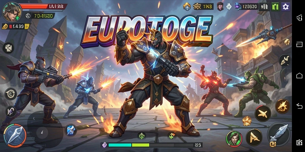 Tampilan gameplay EUROTOGEL yang menegangkan dan penuh aksi.