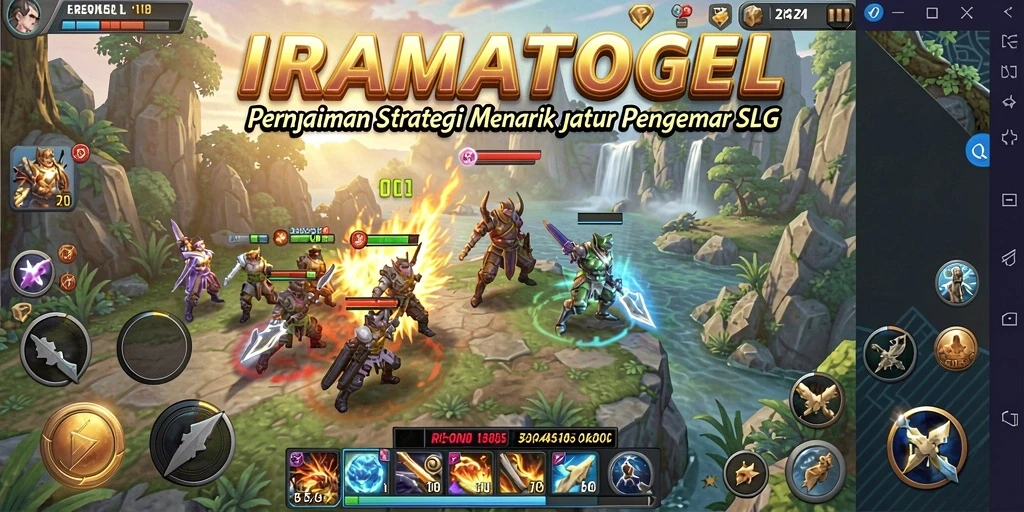 Screenshot IRAMATOGEL menampilkan aksi pertempuran yang seru.