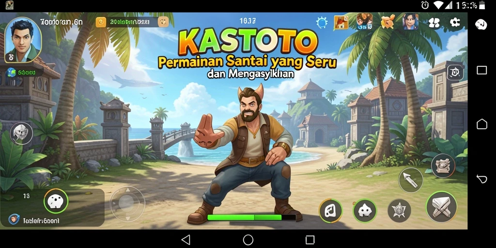 Tampilan gameplay KASTOTO yang menarik dan mengasyikkan.