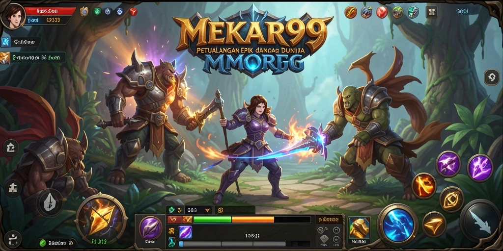 Gameplay seru MEKAR99 dengan aksi pertempuran epik.