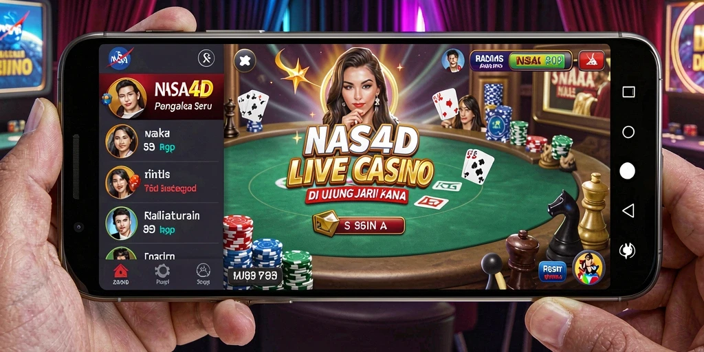 Tampilan gameplay Live Casino yang memukau dari NASA4D.
