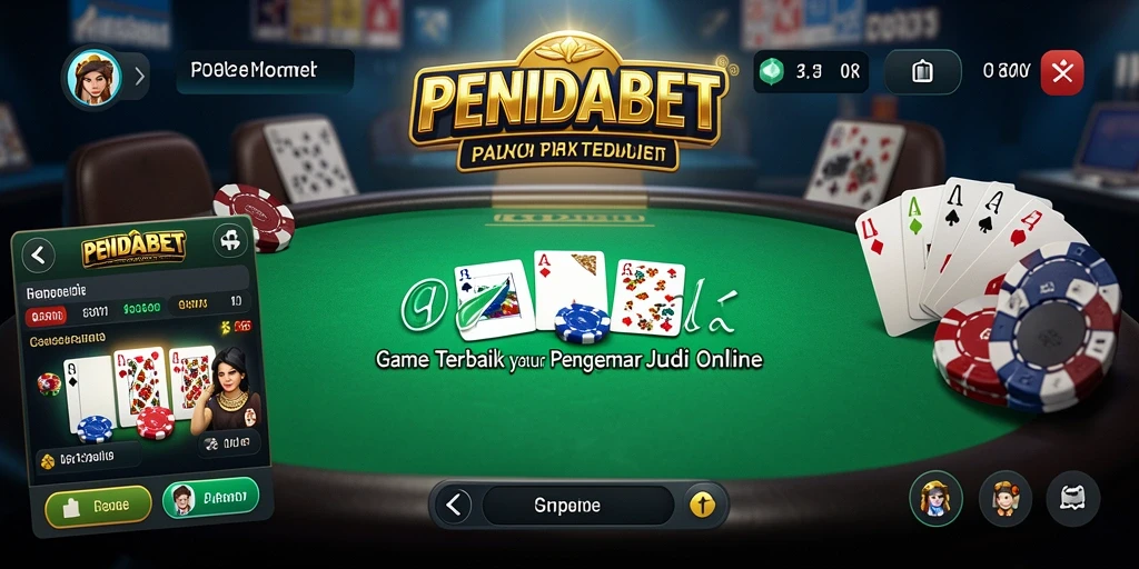 Gameplay seru dalam aplikasi Poker PENIDABET dengan berbagai varian permainan.