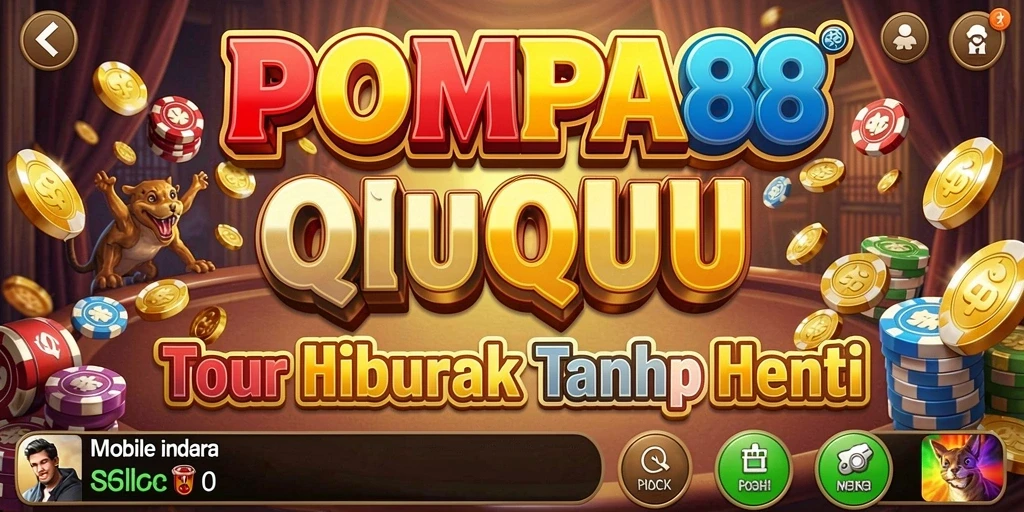 Screenshot menunjukkan gameplay seru QiuQiu di POMPA88.