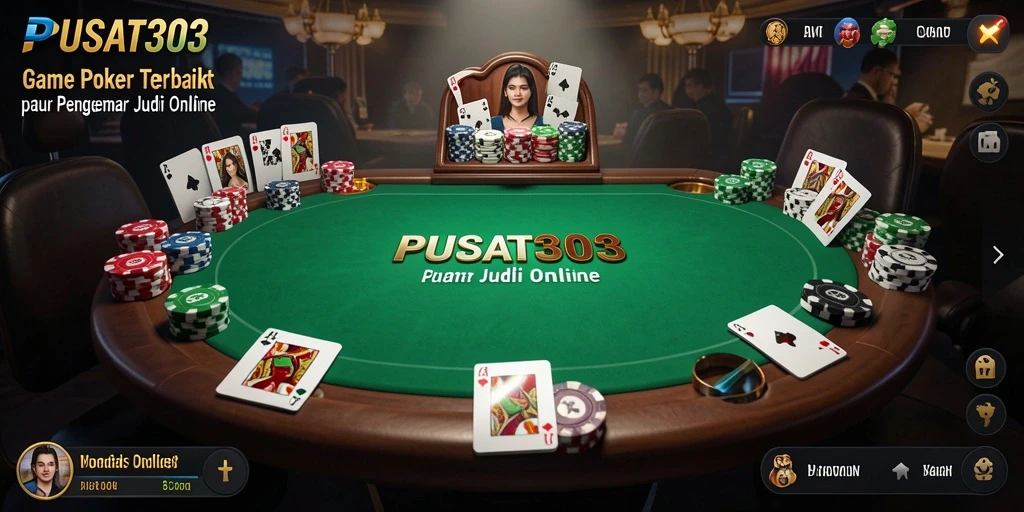 Tampilan gameplay menarik dari PUSAT303 saat bermain Poker.