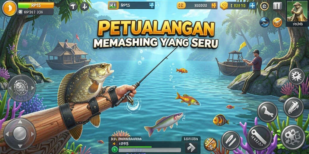 Tangkapan ikan terbesar dalam gameplay RP55 yang mendebarkan.