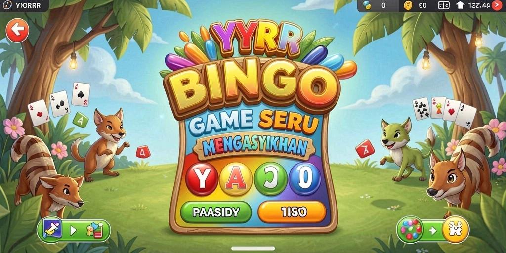 Tampilan menarik dari gameplay Bingo di YYRR.